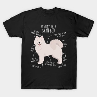 Samoyed Dog Anatomy T-Shirt